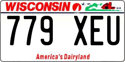 WI license plate 779XEU