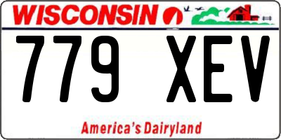WI license plate 779XEV