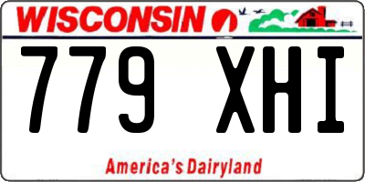 WI license plate 779XHI