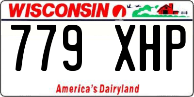 WI license plate 779XHP
