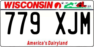 WI license plate 779XJM
