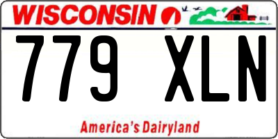 WI license plate 779XLN