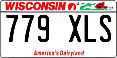 WI license plate 779XLS