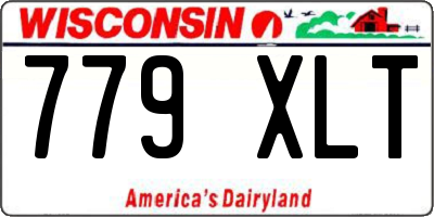 WI license plate 779XLT