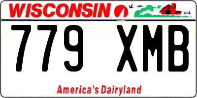 WI license plate 779XMB