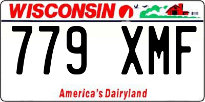 WI license plate 779XMF