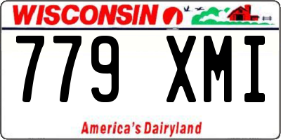 WI license plate 779XMI