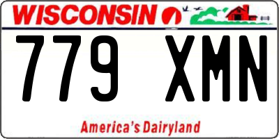 WI license plate 779XMN