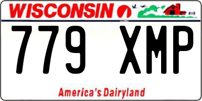 WI license plate 779XMP