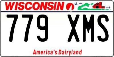 WI license plate 779XMS