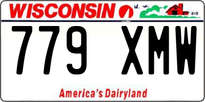 WI license plate 779XMW