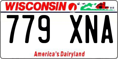 WI license plate 779XNA