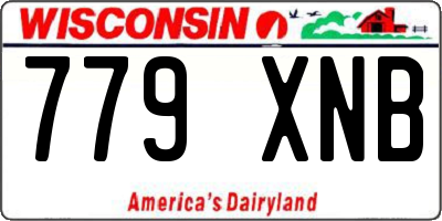 WI license plate 779XNB
