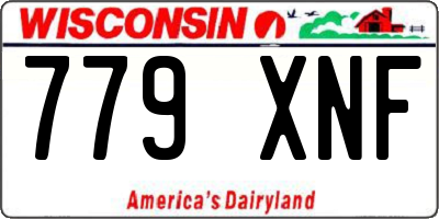 WI license plate 779XNF
