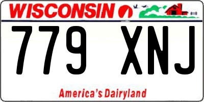WI license plate 779XNJ