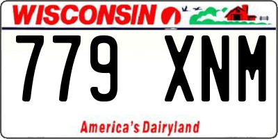 WI license plate 779XNM