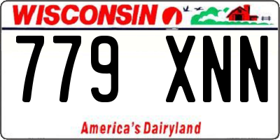 WI license plate 779XNN