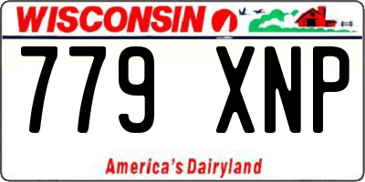 WI license plate 779XNP