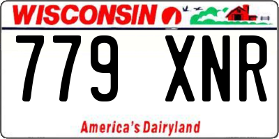 WI license plate 779XNR