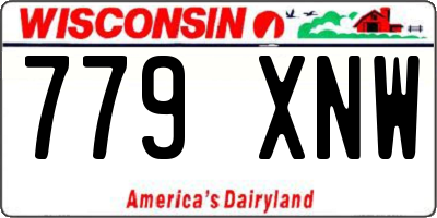WI license plate 779XNW