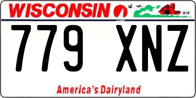 WI license plate 779XNZ