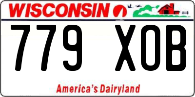 WI license plate 779XOB