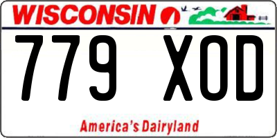 WI license plate 779XOD