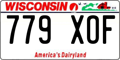 WI license plate 779XOF