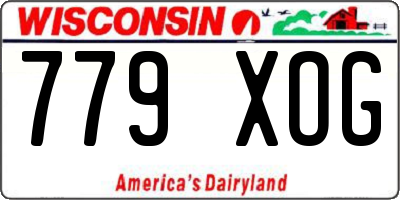 WI license plate 779XOG