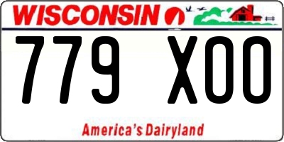WI license plate 779XOO