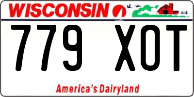 WI license plate 779XOT