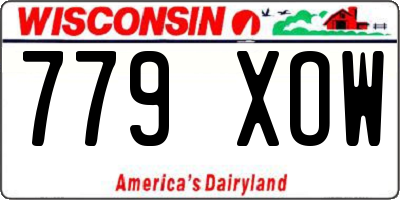 WI license plate 779XOW