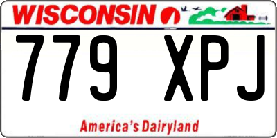 WI license plate 779XPJ