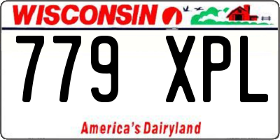 WI license plate 779XPL