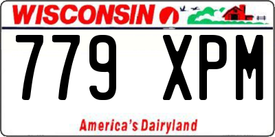 WI license plate 779XPM