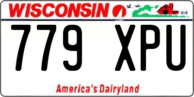 WI license plate 779XPU
