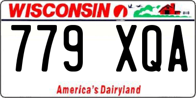 WI license plate 779XQA