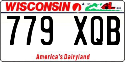 WI license plate 779XQB