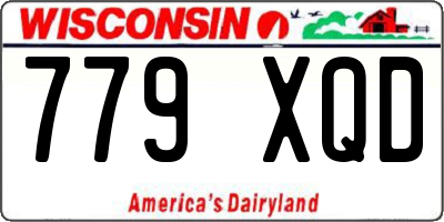 WI license plate 779XQD