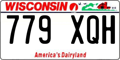 WI license plate 779XQH