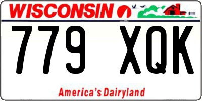 WI license plate 779XQK