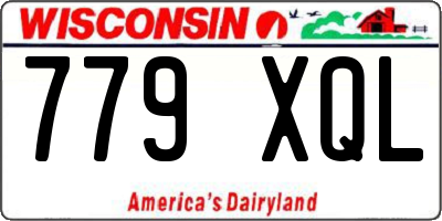 WI license plate 779XQL