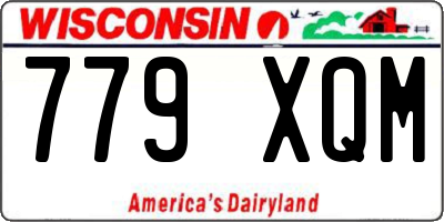 WI license plate 779XQM