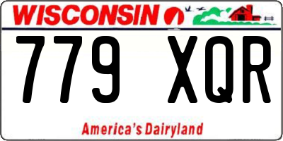 WI license plate 779XQR