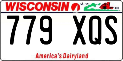 WI license plate 779XQS