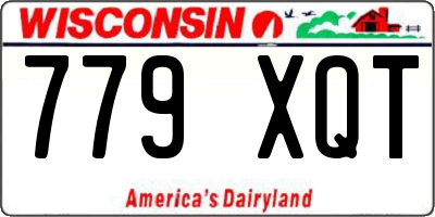 WI license plate 779XQT