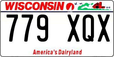 WI license plate 779XQX