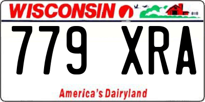 WI license plate 779XRA