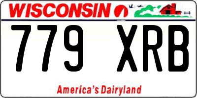 WI license plate 779XRB