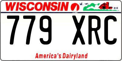 WI license plate 779XRC